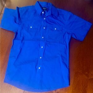 Blue Button Down Kids Shirt